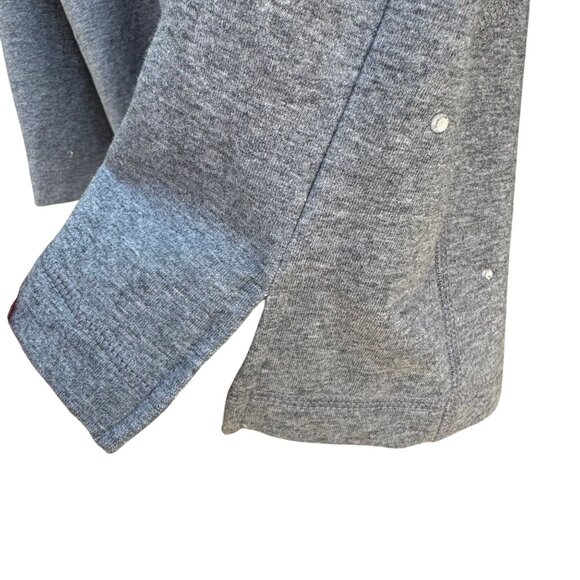 The Quacker Factory Womens Gray Rhinestone Embellished Pocket Zip Jacket New S - Picture 11 of 11